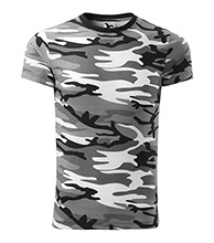 Tričko unisex camouflage grey