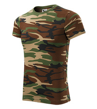 Tričko unisex camouflage brown
